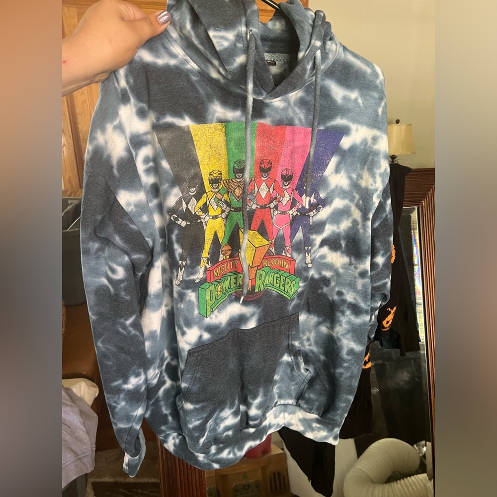 Power Rangers Tie-Dye Hoodie 1X Womens